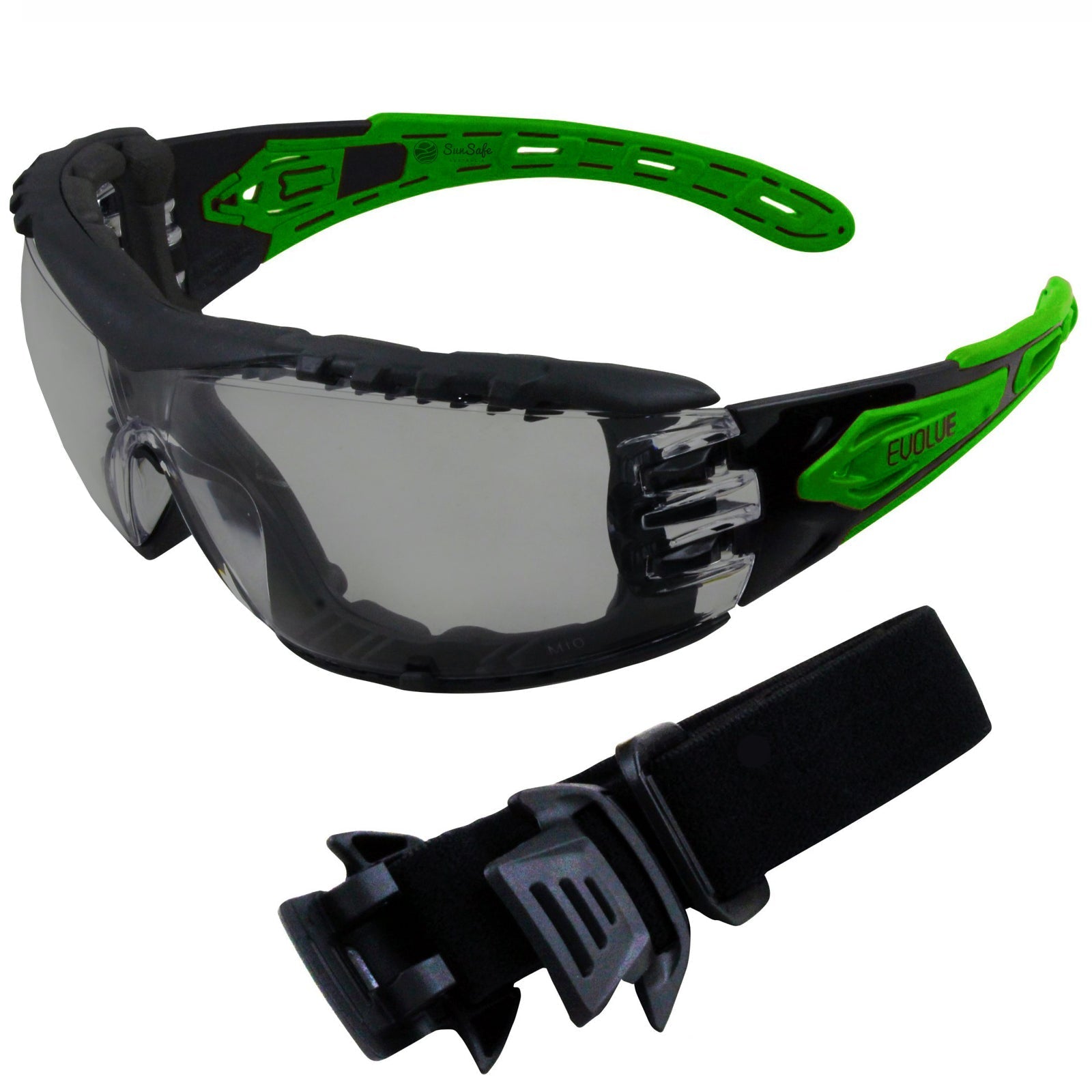 Maxisafe Evolve Foam Backed Safety Glasses with Headband - SunSafe Australia