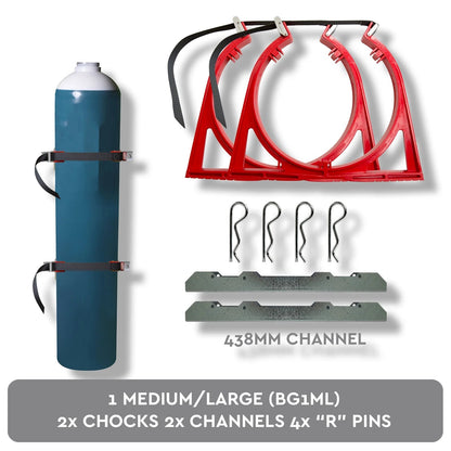 Medium/Large Gas Cylinder Restraint Holder BOTTLECHOCK - SunSafe Australia