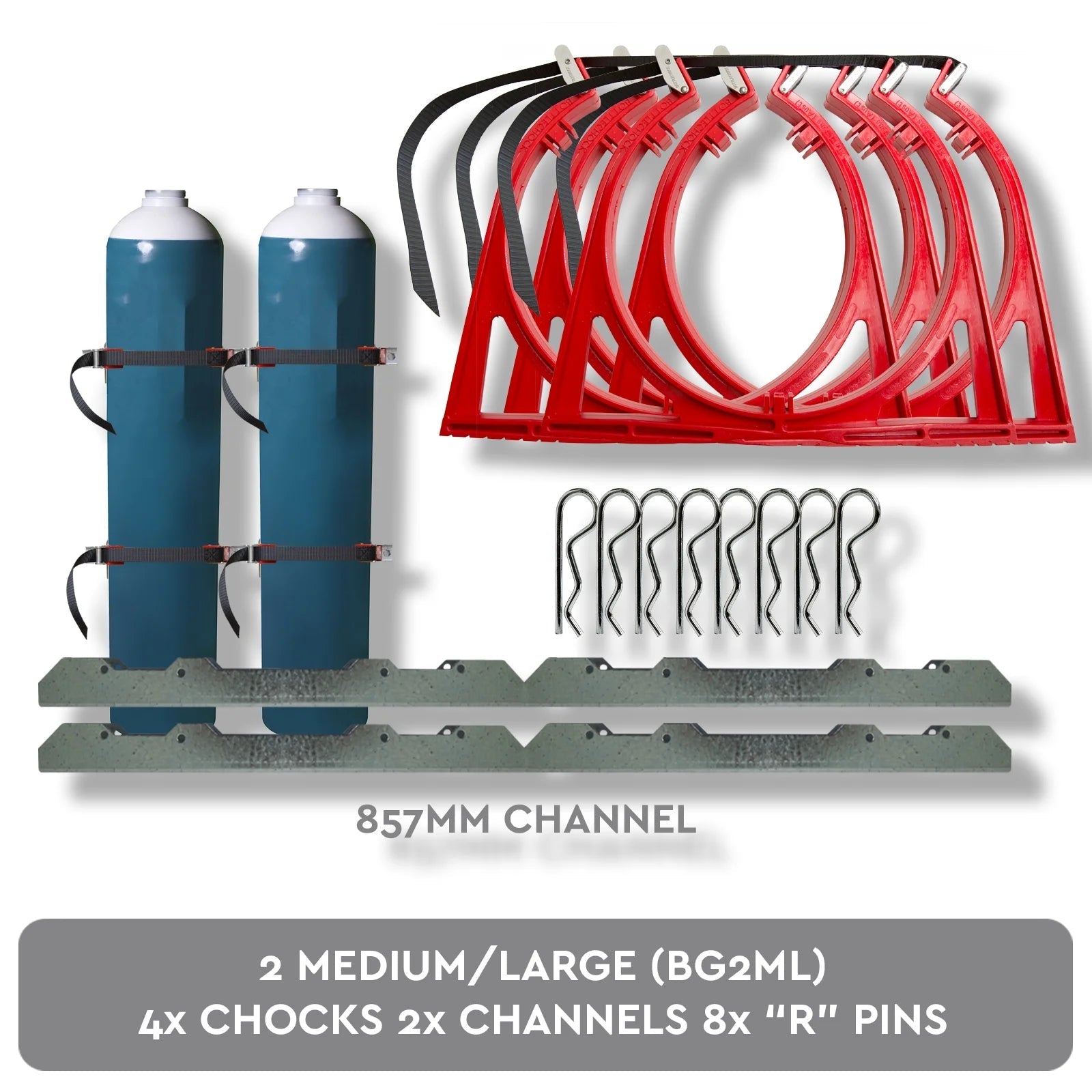 Medium/Large Gas Cylinder Restraint Holder BOTTLECHOCK - SunSafe Australia