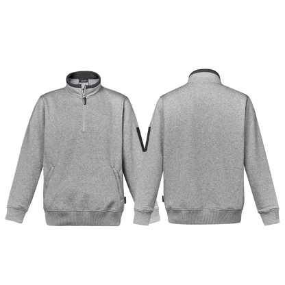 Mens 1/4 Zip Brushed Fleece Jumper UPF 50+ - SunSafe Australia