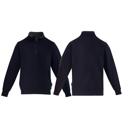 Mens 1/4 Zip Brushed Fleece Jumper UPF 50+ - SunSafe Australia