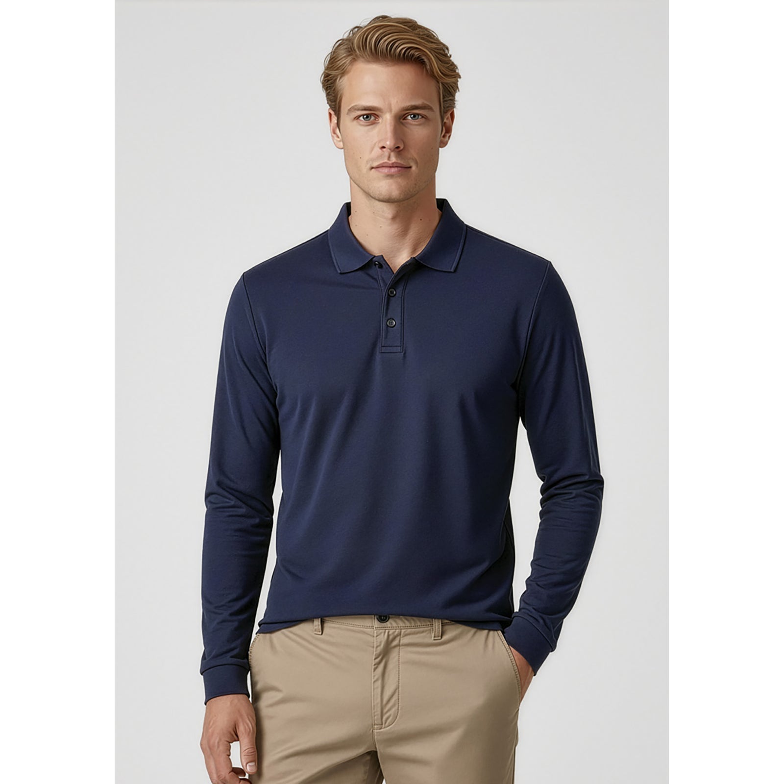 Men's Action Polo Long Sleeve UPF 50+ - SunSafe Australia