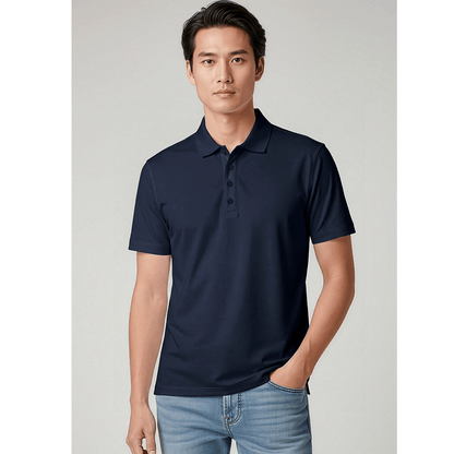Biz Collection Men's Action Polo Short Sleeve UPF 50+ in Black