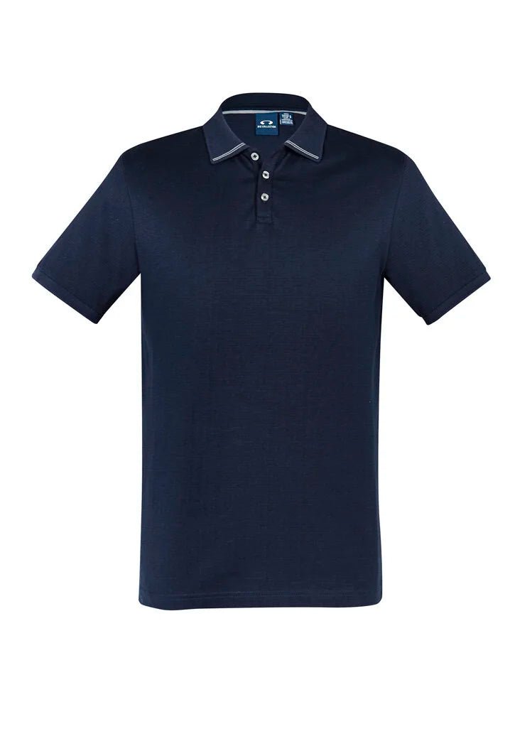 Men's Aston Polo UPF 50+ P106MS in Black/silver Grey