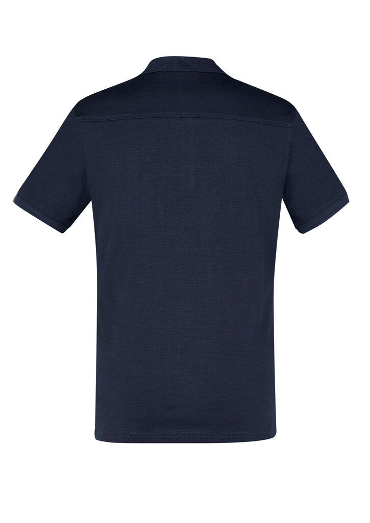 Men's Aston Polo UPF 50+ P106MS in Black/silver Grey
