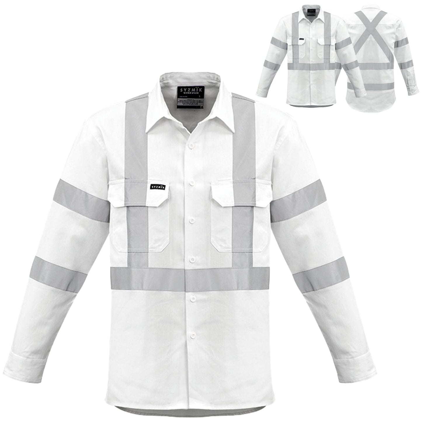 Men's Bio Motion "X" Back Long Sleeve Shirt ZW621 - SunSafe Australia