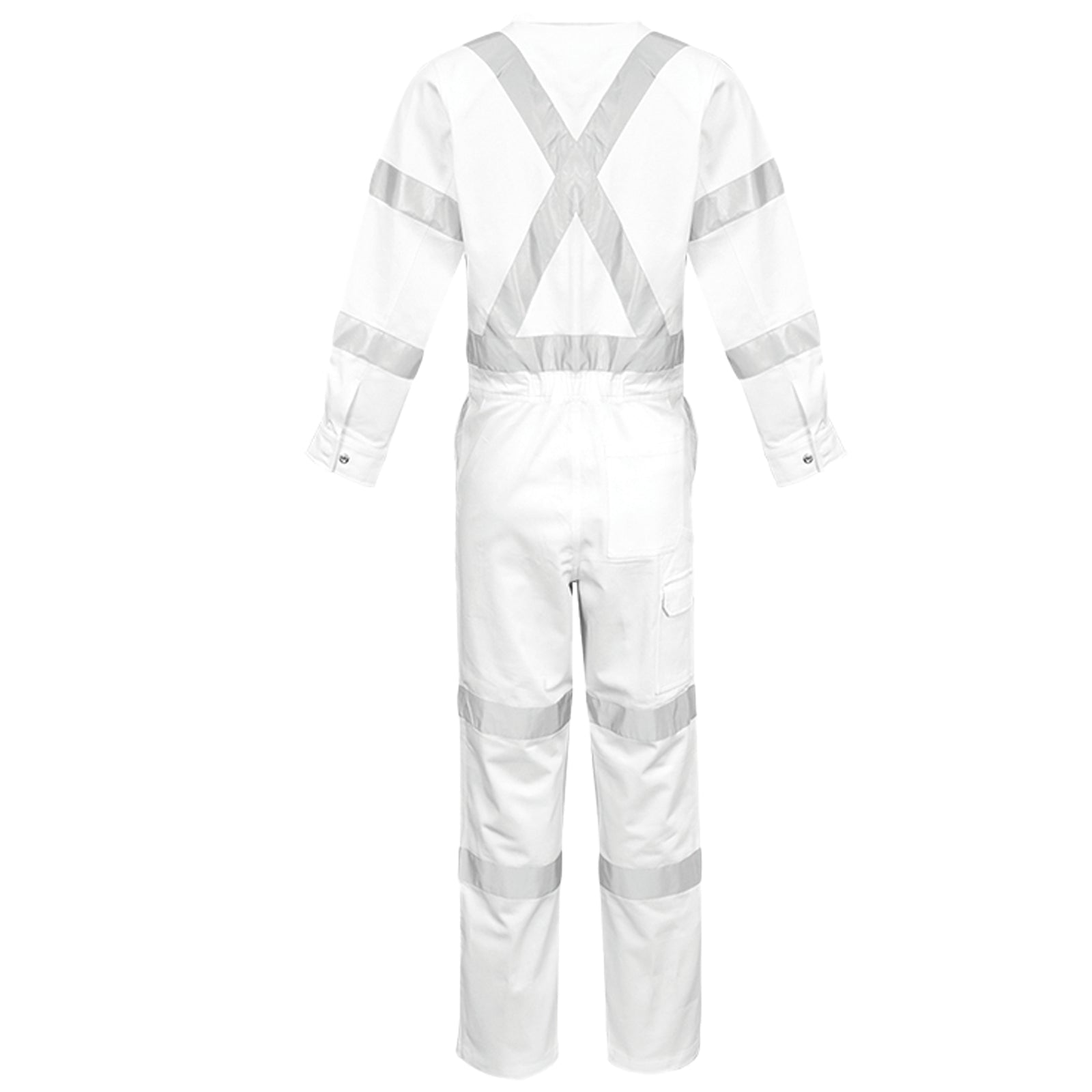 Men's Bio Motion "X" Back Overall White ZC620 - SunSafe Australia