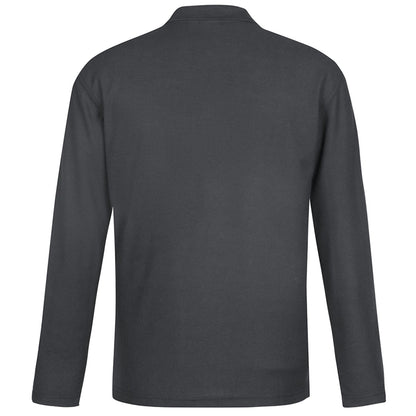 Mens Crew Long Sleeve Polo UPF 50+ - SunSafe Australia