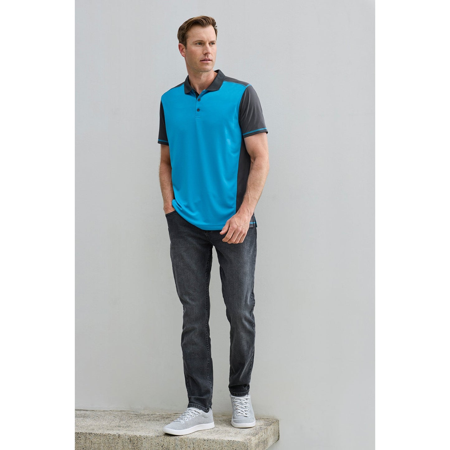 Mens Dart Short Sleeve Polo UPF 50+ - SunSafe Australia