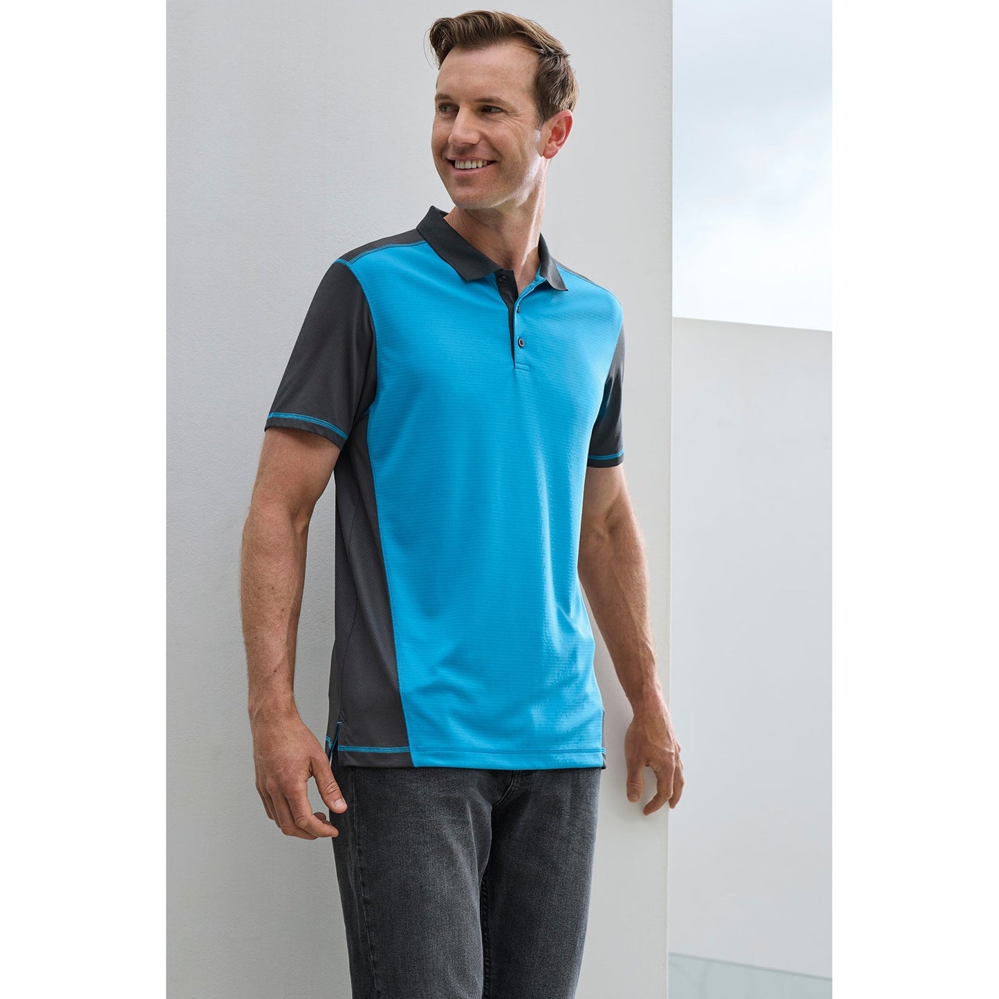 Mens Dart Short Sleeve Polo UPF 50+ - SunSafe Australia