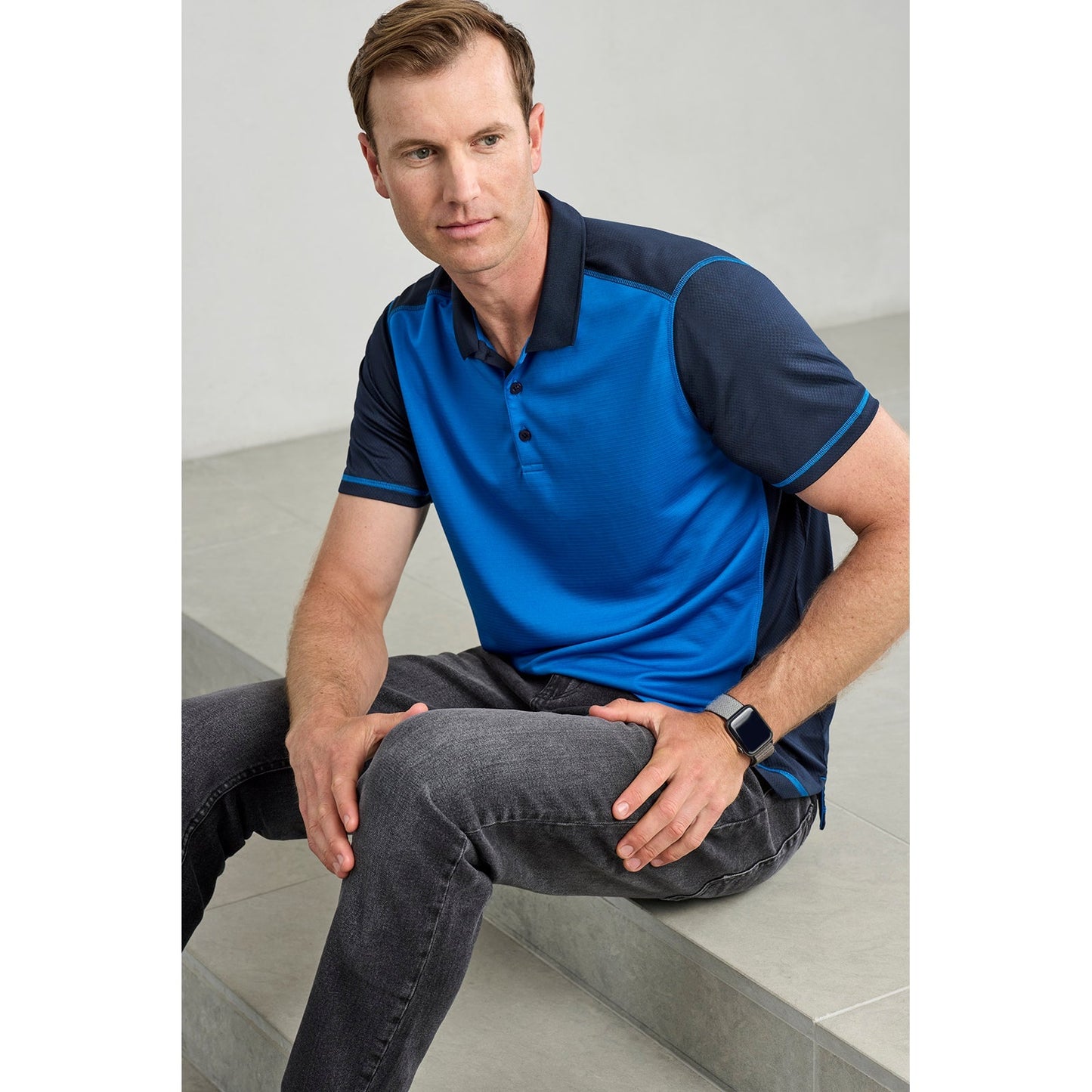 Mens Dart Short Sleeve Polo UPF 50+ - SunSafe Australia