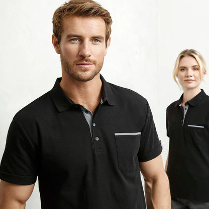 Biz Collection Men's Edge Polo UPF 50+