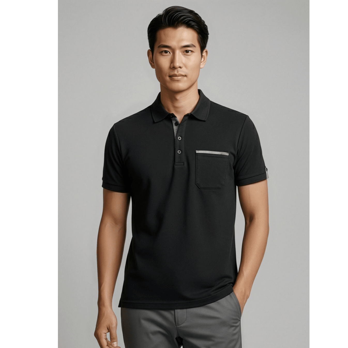 Biz Collection Men's Edge Polo UPF 50+