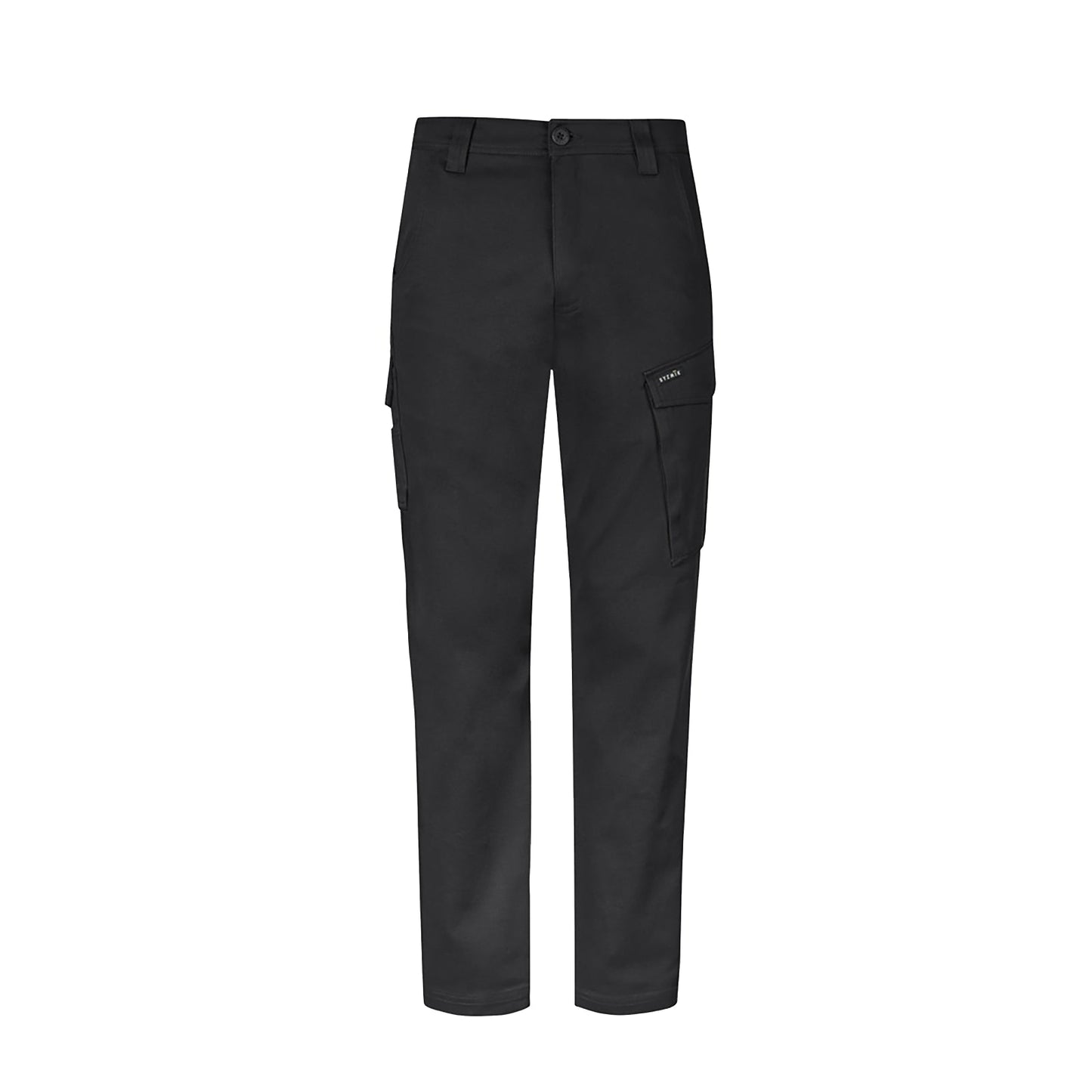 Men's Essential Stretch Cargo Pant Slim Fit 98% Cotton in Charcoal