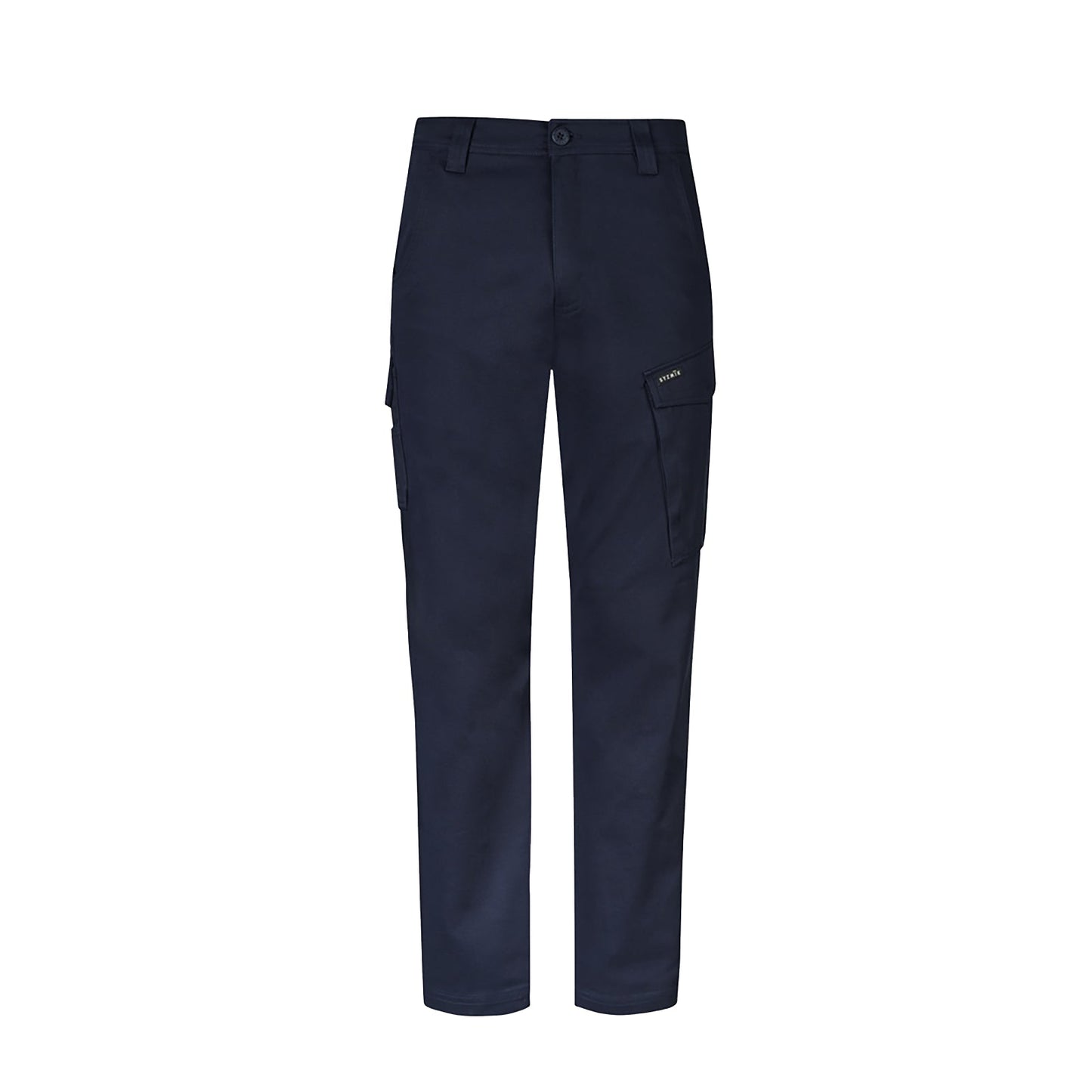 Men's Essential Stretch Cargo Pant Slim Fit 98% Cotton in Navy