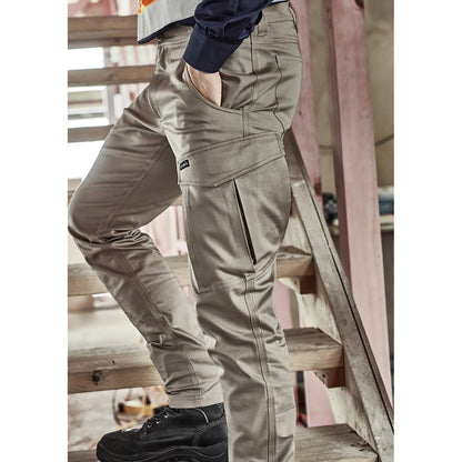 Men's Essential Stretch Cargo Pant Slim Fit 98% Cotton in Navy