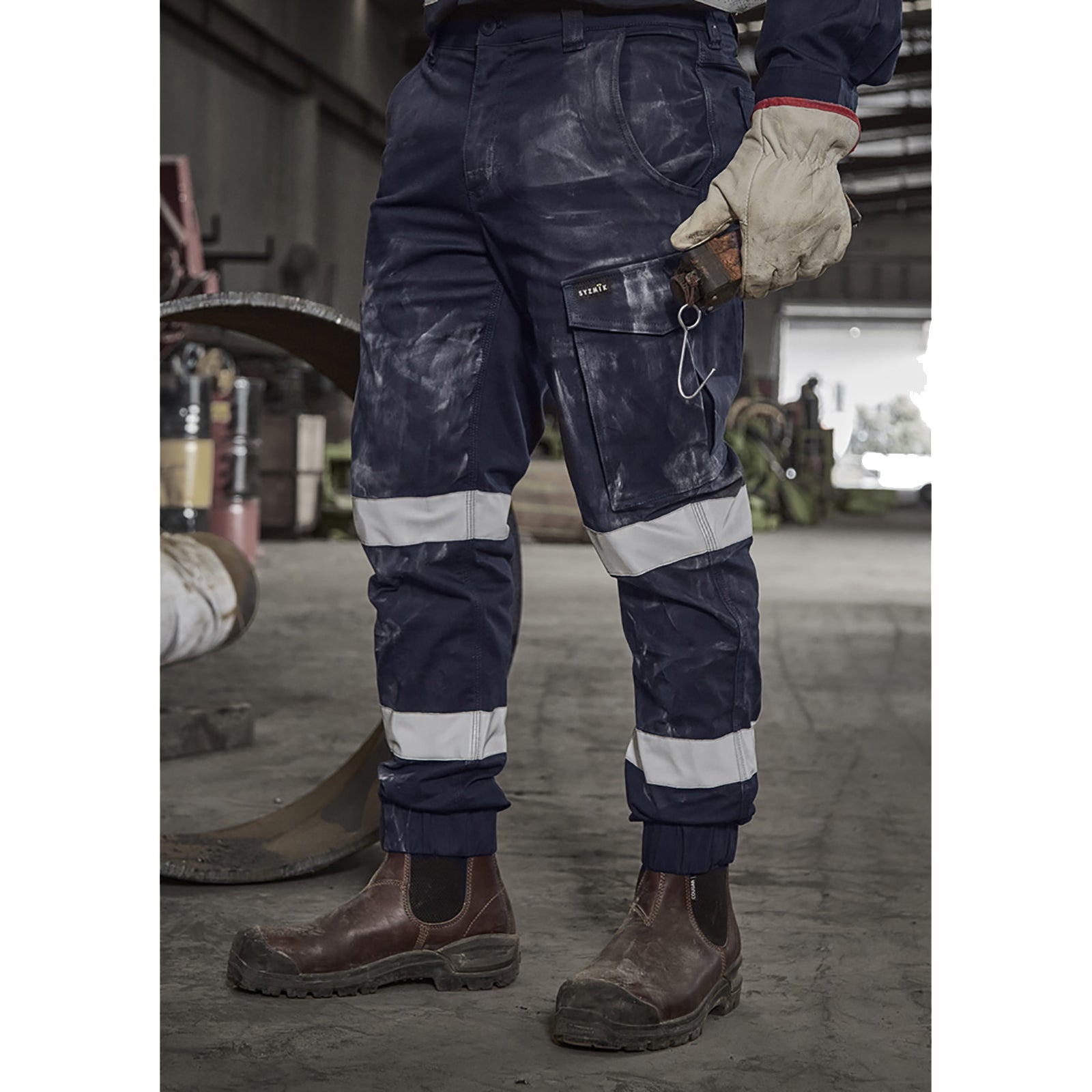 Mens Essential Stretch Taped Cargo Pant – Cuffed Slim Fit - SunSafe Australia
