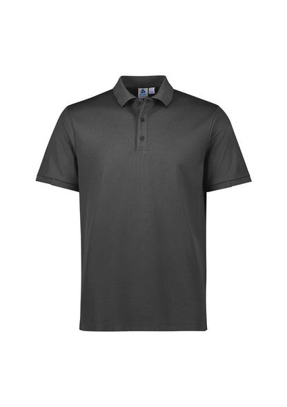 Biz Collection Men's Focus Short Sleeve Polo UPF 50+ in Navy/white