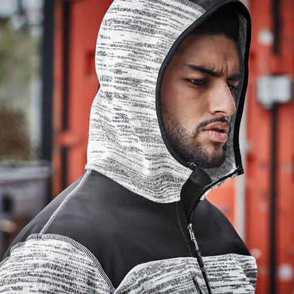 Mens Full Zip Streetworx Knit Hoodie UPF 50+ - SunSafe Australia