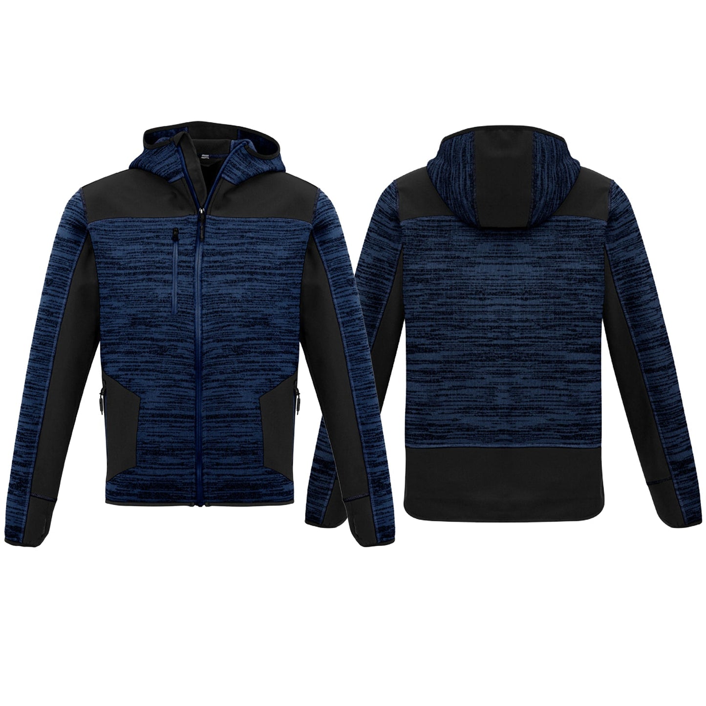 Mens Full Zip Streetworx Knit Hoodie UPF 50+ - SunSafe Australia