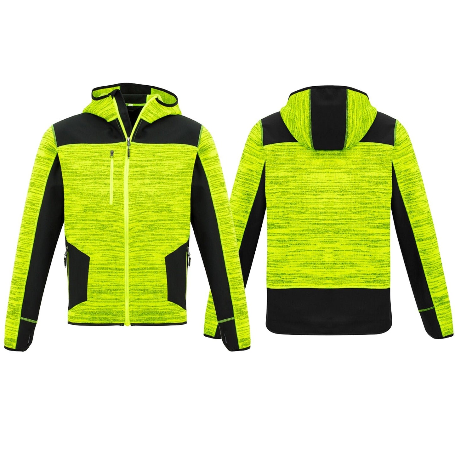 Mens Full Zip Streetworx Knit Hoodie UPF 50+ - SunSafe Australia