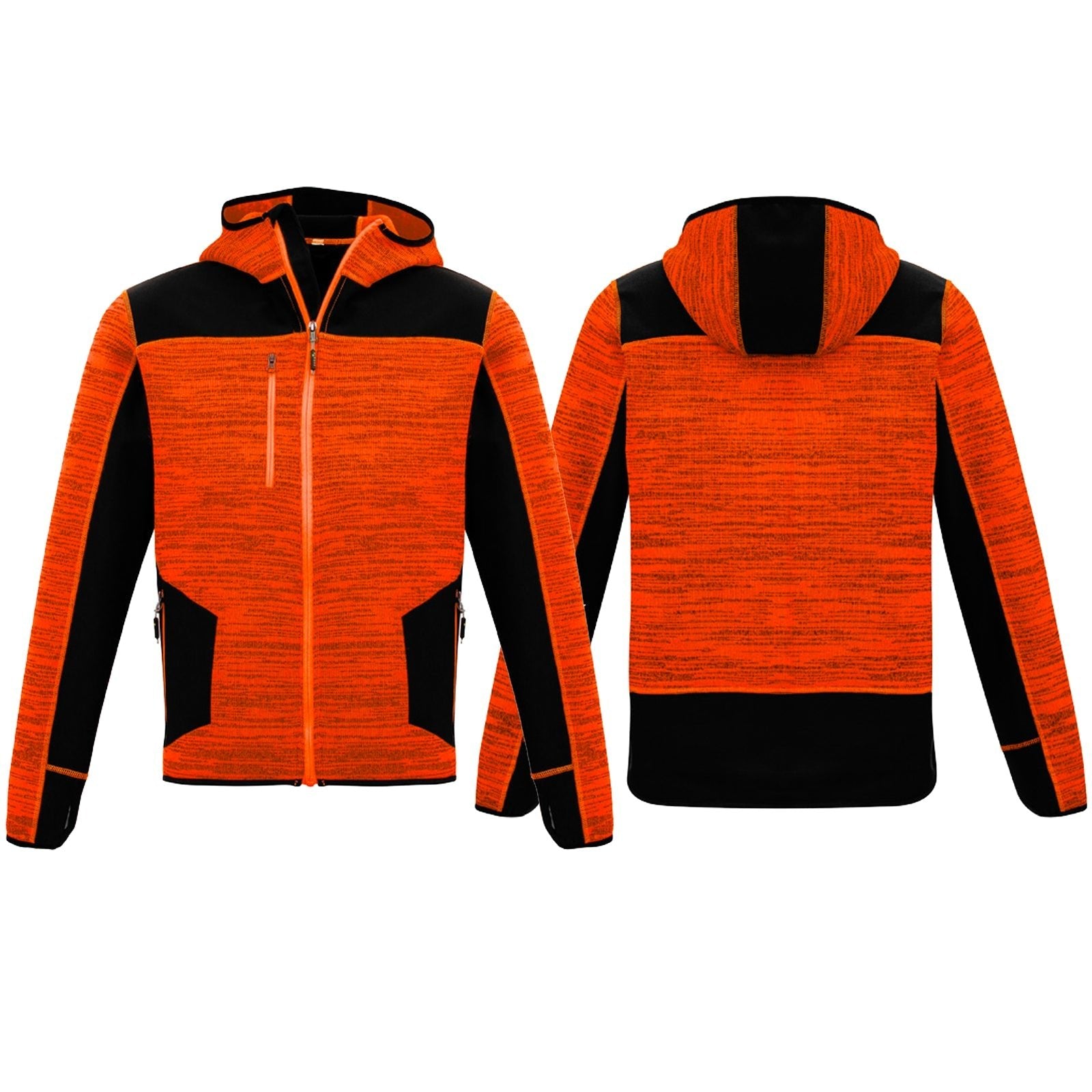 Mens Full Zip Streetworx Knit Hoodie UPF 50+ - SunSafe Australia