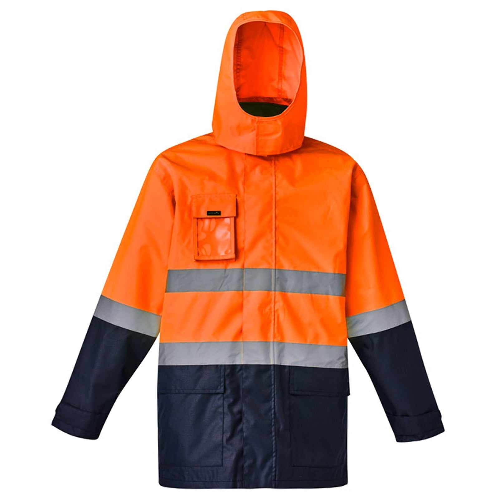 Men’s Hi - Vis 4 - in - 1 Waterproof Jacket with Reversible Fleece Vest – 3,000mm Rated - SunSafe Australia