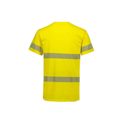 Mens Hi Vis Segmented Tape Cotton Tee Shirt UPF 50+ - SunSafe Australia