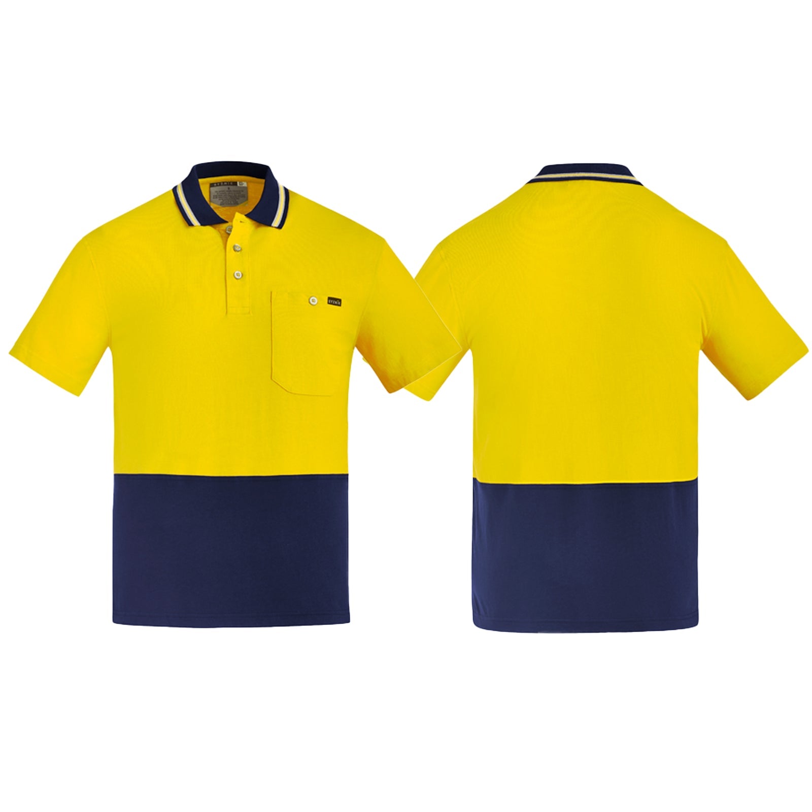 Men's High Visibility 100% Cotton Short Sleeve Polo ZH435 - SunSafe Australia