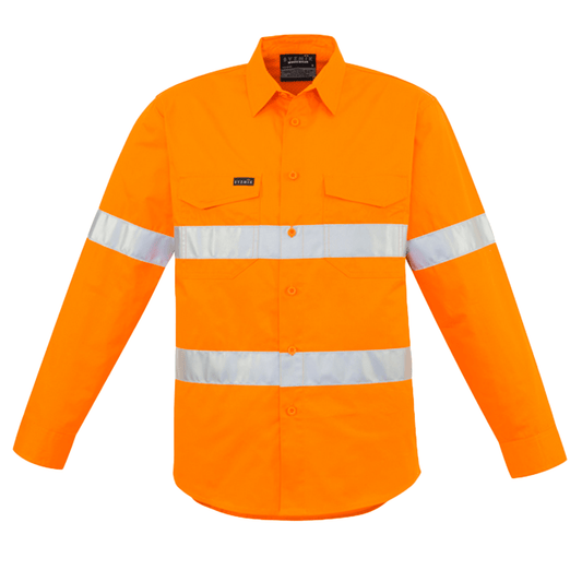 Syzmik Men's High Visibility Hoop Taped Long Sleeve Shirt