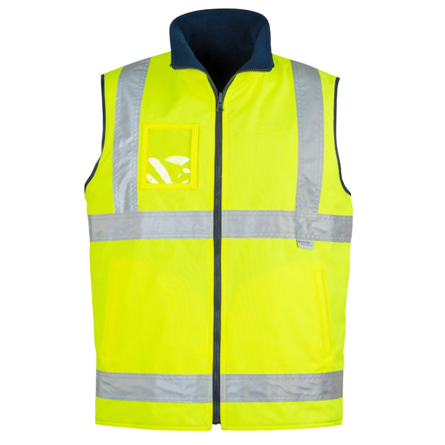 Mens High Visibility Lightweight Fleece Lined Reversible Vest ZV358 - SunSafe Australia