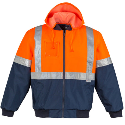 Men's High Visibility Quilted Flying Jacket – Waterproof & Insulated Hi - Vis Workwear - SunSafe Australia