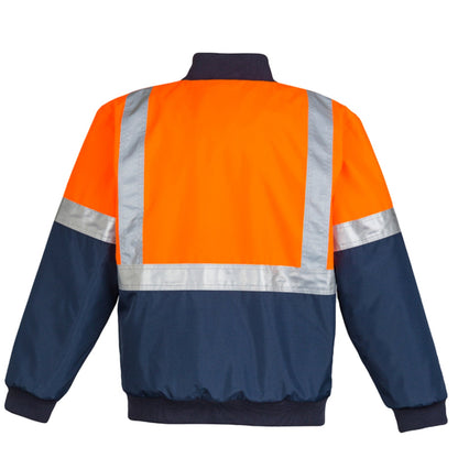 Men's High Visibility Quilted Flying Jacket – Waterproof & Insulated Hi - Vis Workwear - SunSafe Australia