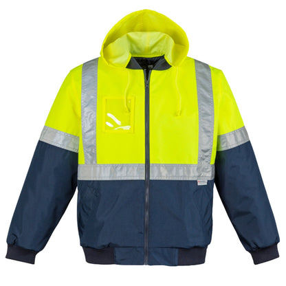 Men's High Visibility Quilted Flying Jacket – Waterproof & Insulated Hi - Vis Workwear - SunSafe Australia