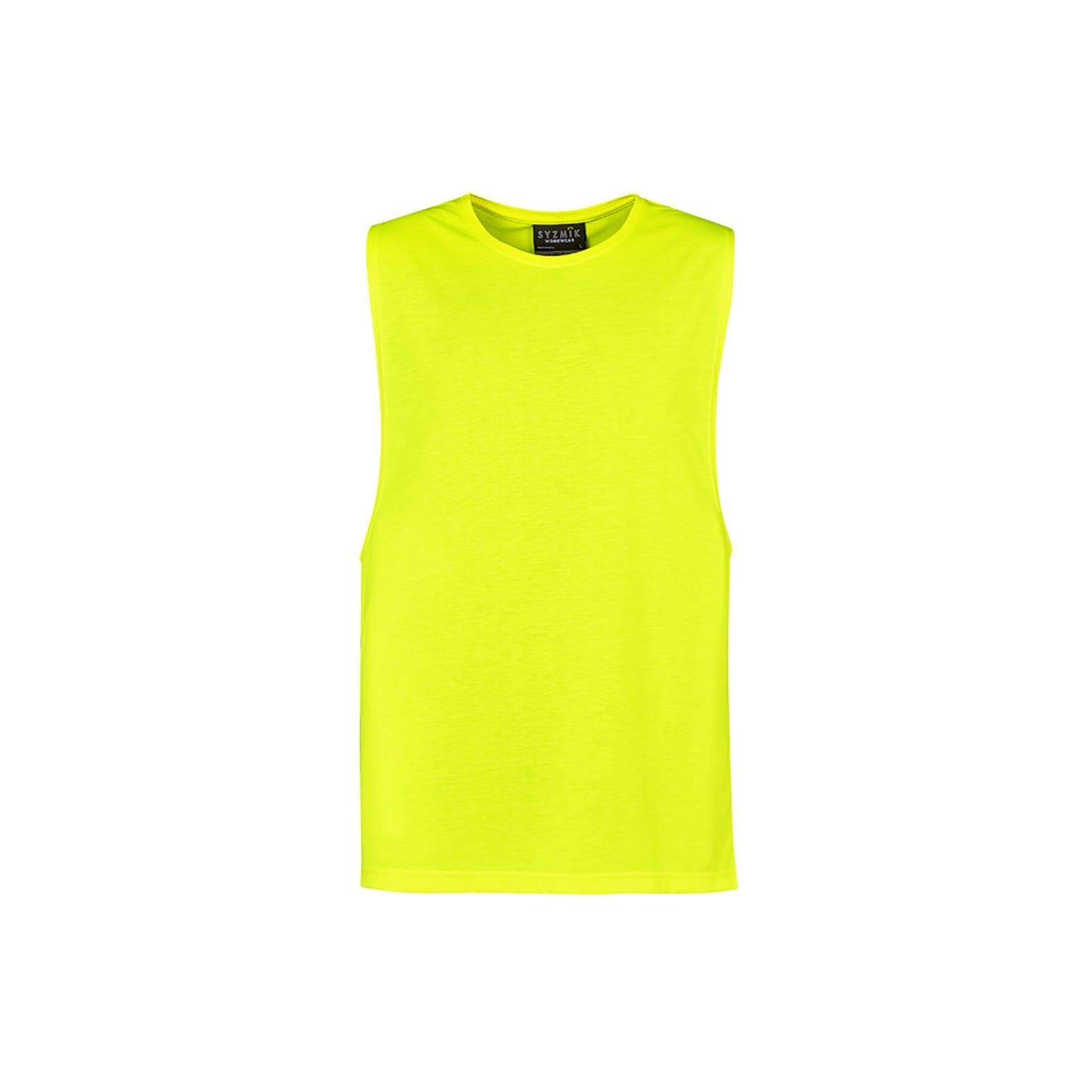 Syzmik Men's High Visibility Sleeveless Tee ZH297 in High Vis Orange