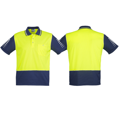 Men's High Visibility Zone Short Sleeve Polo ZH236 - SunSafe Australia