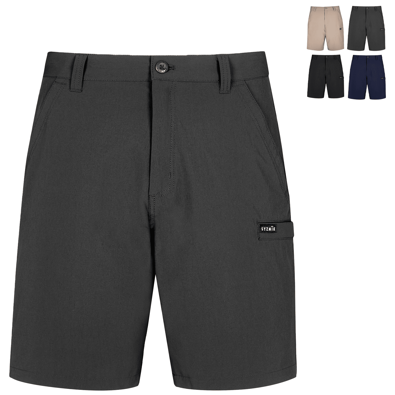 Syzmik Men's Lightweight Outdoor Shorts ZS180 in Black