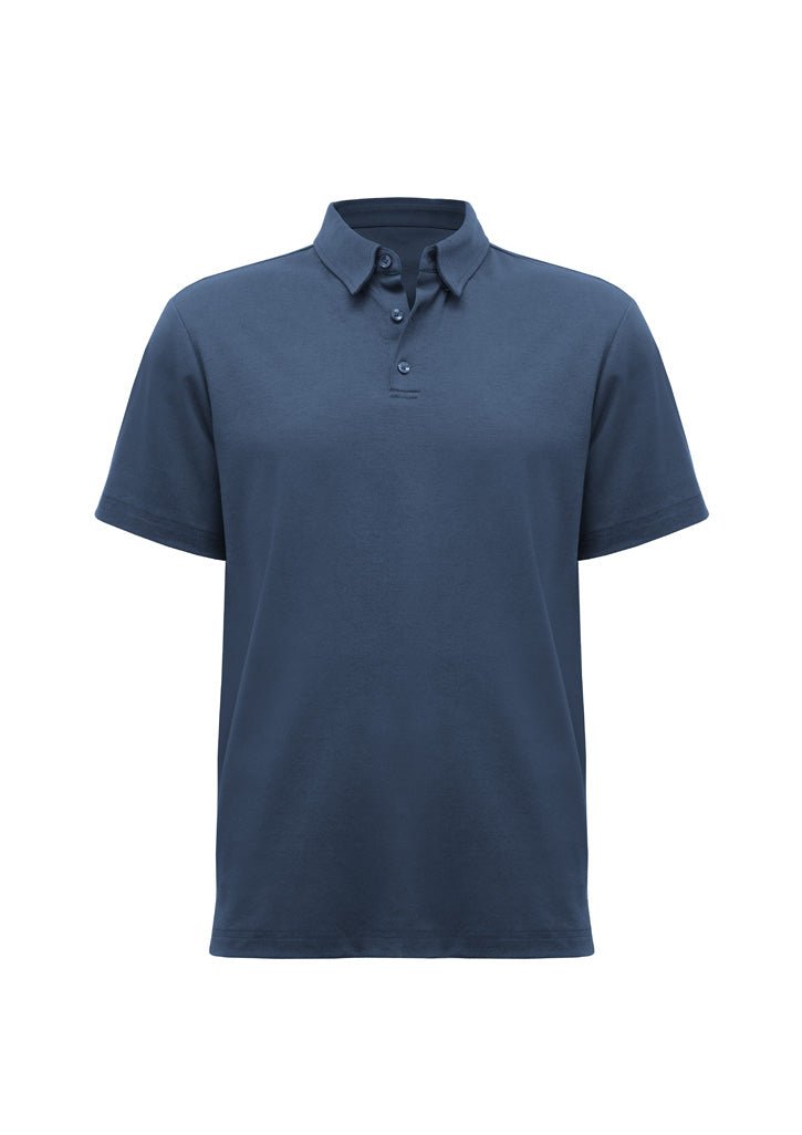 Men's Lotus Short Sleeve Polo UPF 50+ in Black