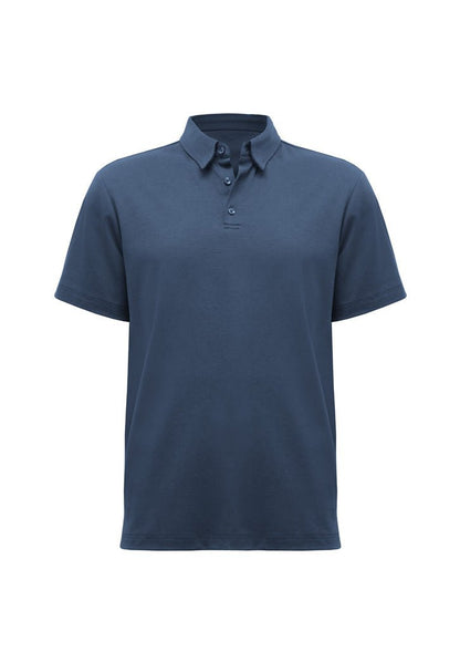Men's Lotus Short Sleeve Polo UPF 50+ in Black