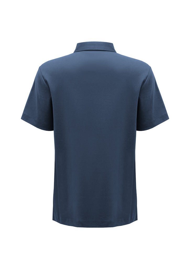Men's Lotus Short Sleeve Polo UPF 50+ in Black