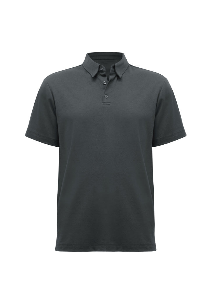 Men's Lotus Short Sleeve Polo UPF 50+ in Navy
