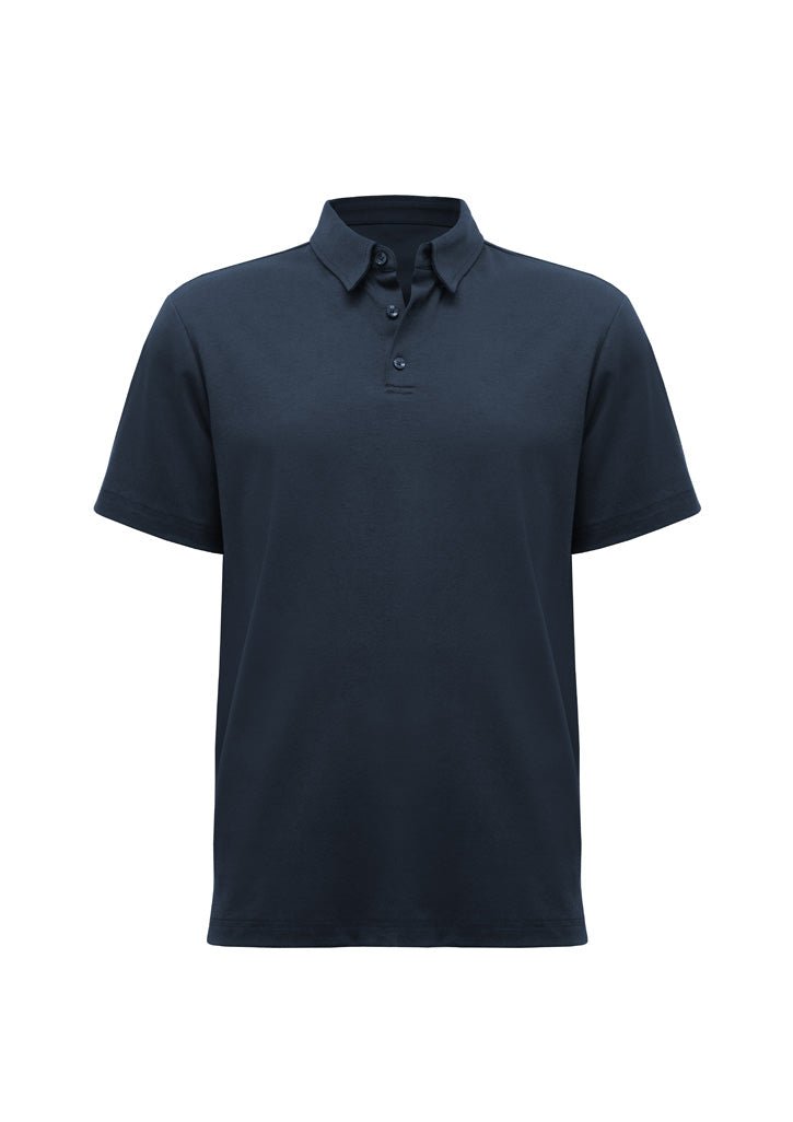 Men's Lotus Short Sleeve Polo UPF 50+ in Navy