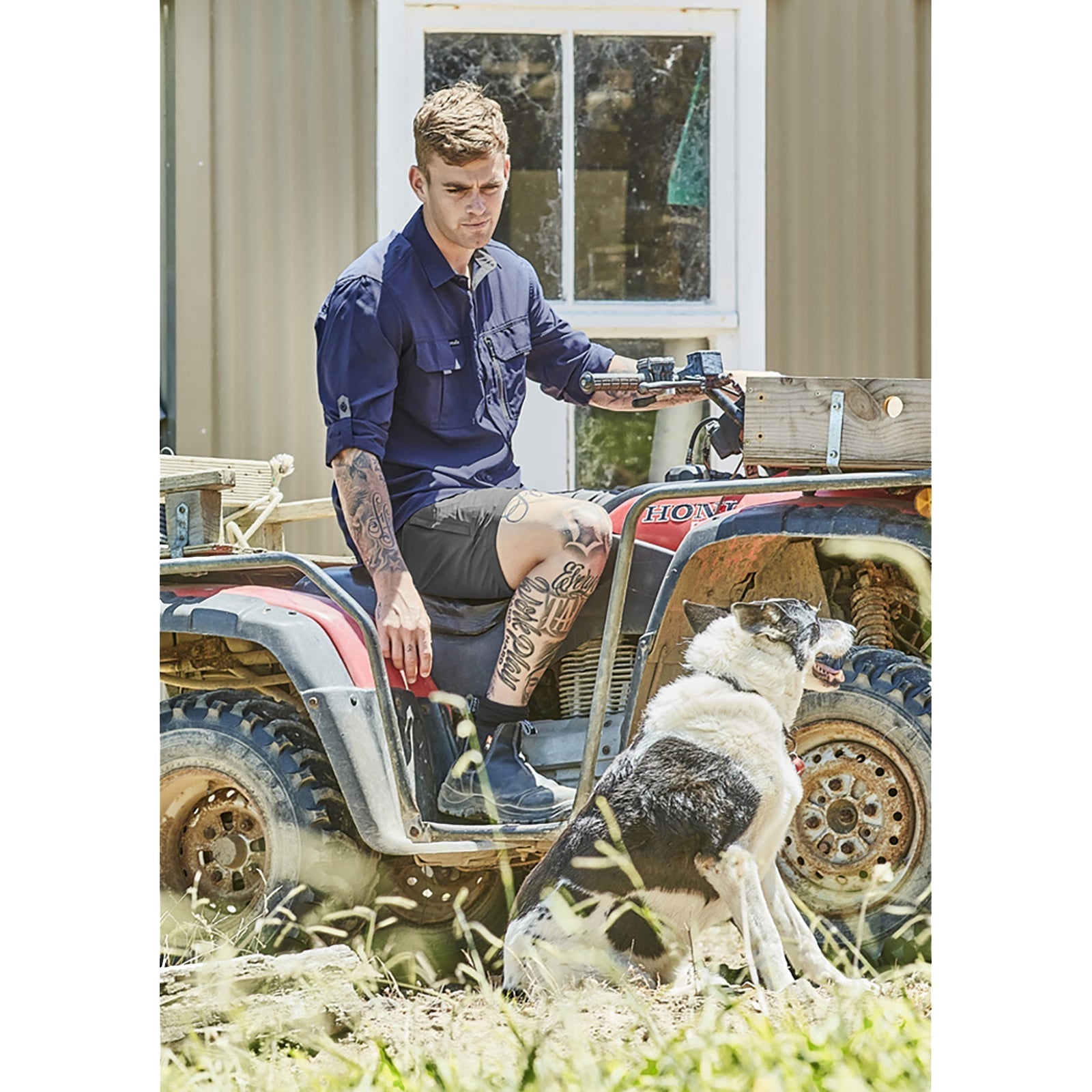 Mens Outdoor Long Sleeve Shirt UPF 30 to 50+ - SunSafe Australia
