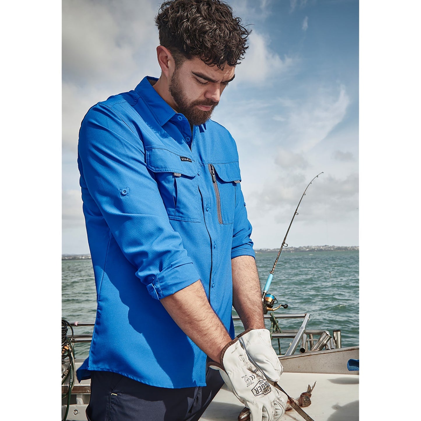 Mens Outdoor Long Sleeve Shirt UPF 30 to 50+ - SunSafe Australia