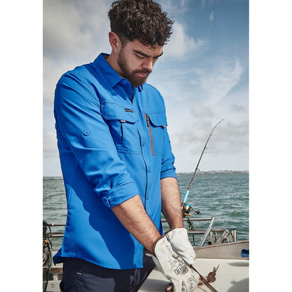 Mens Outdoor Long Sleeve Shirt UPF 30 to 50+ - SunSafe Australia