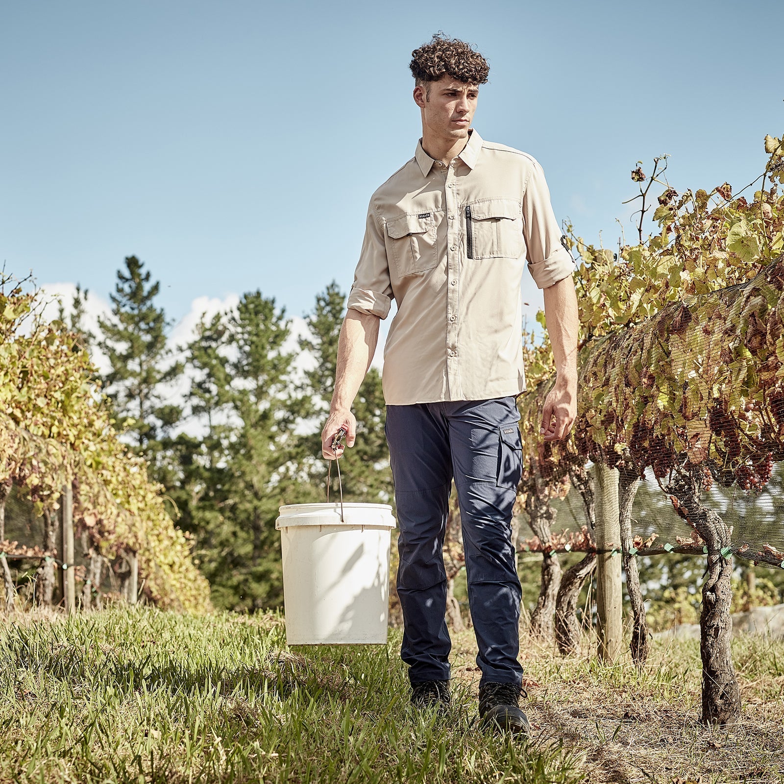 Mens Outdoor Long Sleeve Shirt UPF 30 to 50+ - SunSafe Australia