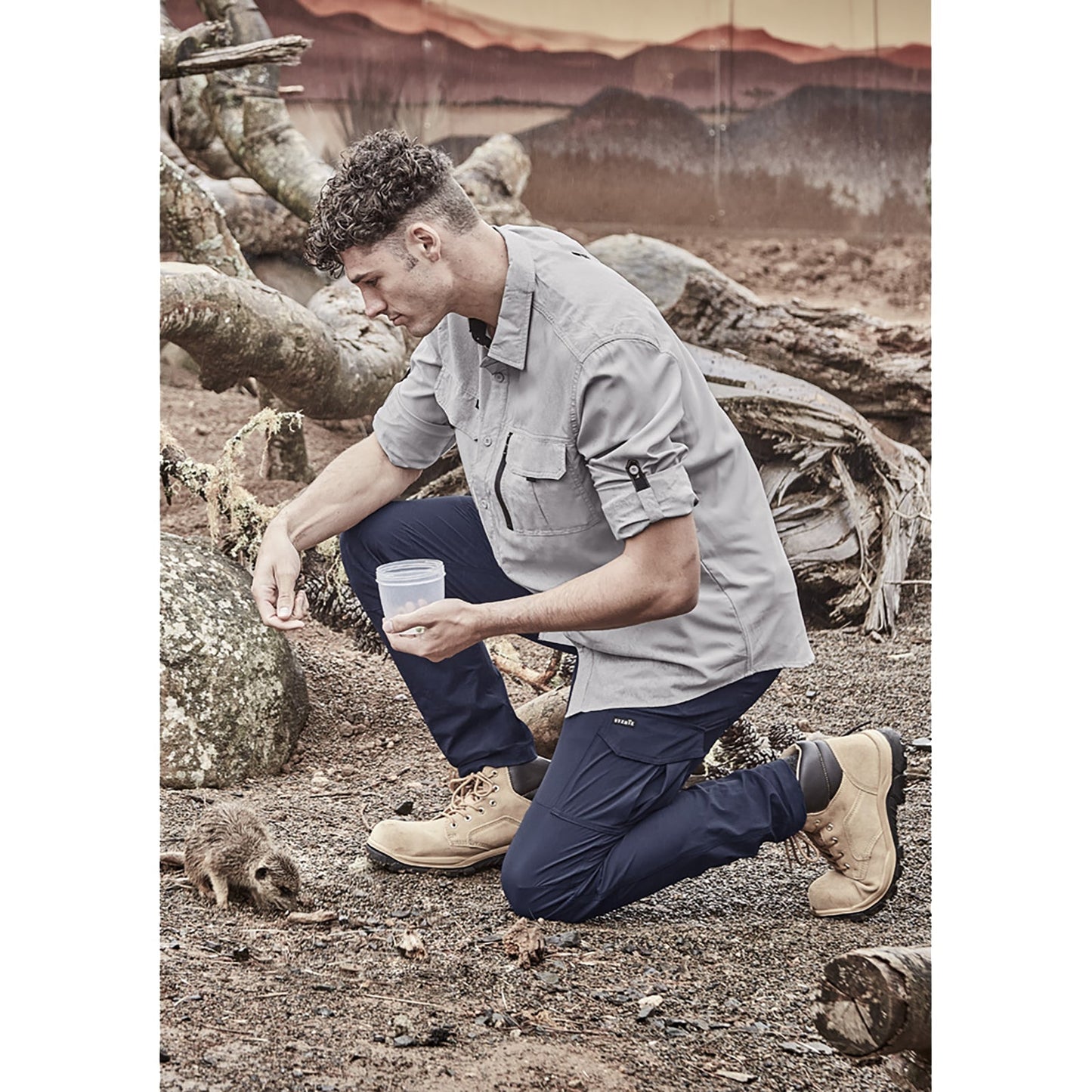 Mens Outdoor Long Sleeve Shirt UPF 30 to 50+ - SunSafe Australia