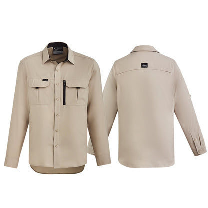 Mens Outdoor Long Sleeve Shirt UPF 30 to 50+ - SunSafe Australia
