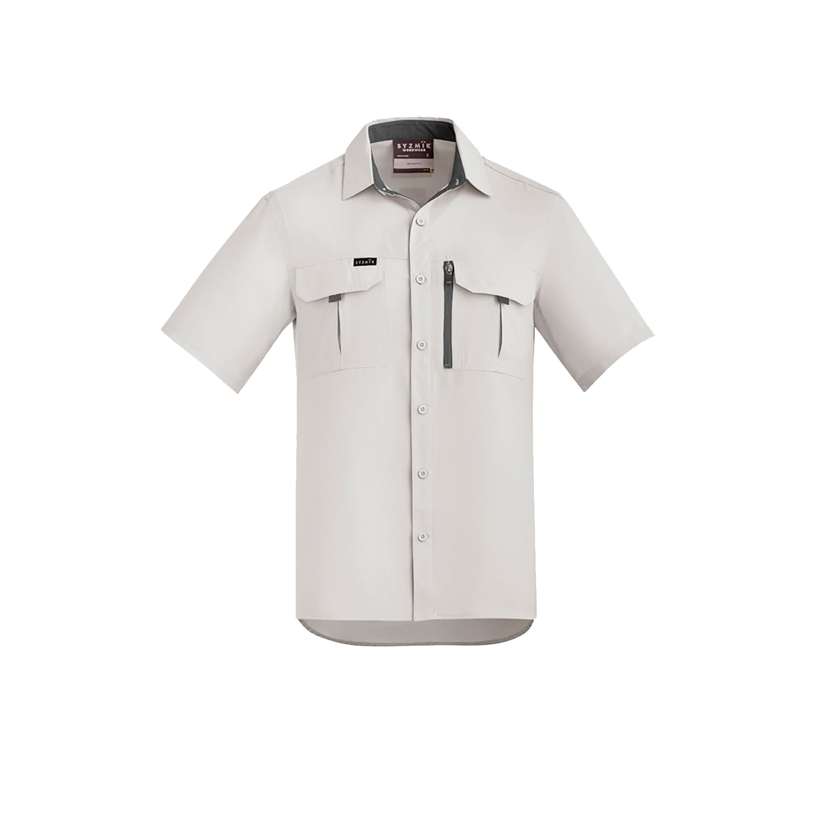 Syzmik Men's Outdoor Short Sleeve Shirt ZW465 in Navy Blue +