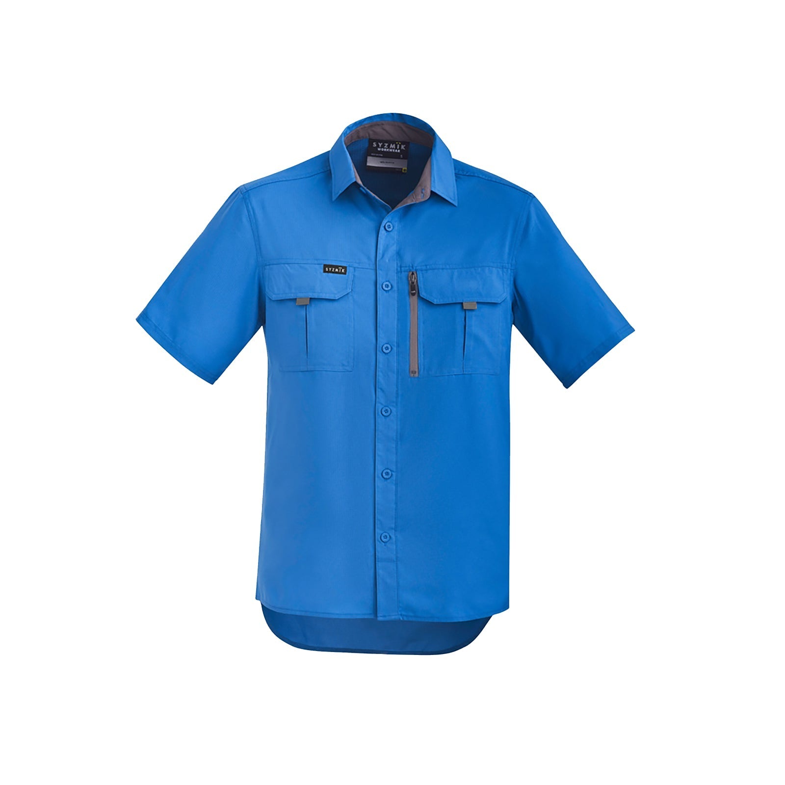 Syzmik Men's Outdoor Short Sleeve Shirt ZW465 in Black +